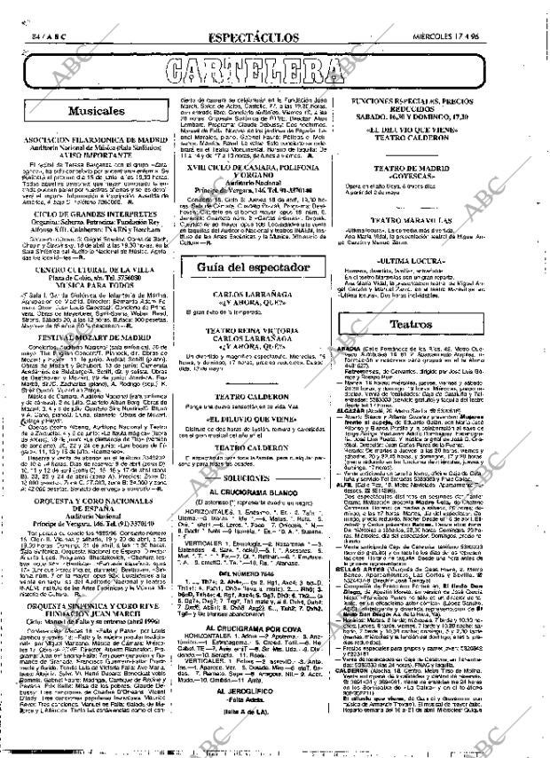 ABC MADRID 17-04-1996 página 84