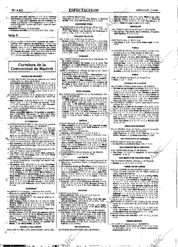 ABC MADRID 17-04-1996 página 90