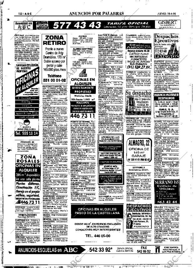 ABC MADRID 18-04-1996 página 102