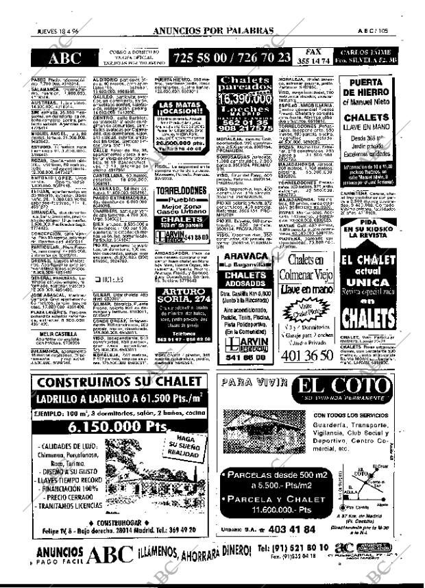 ABC MADRID 18-04-1996 página 105