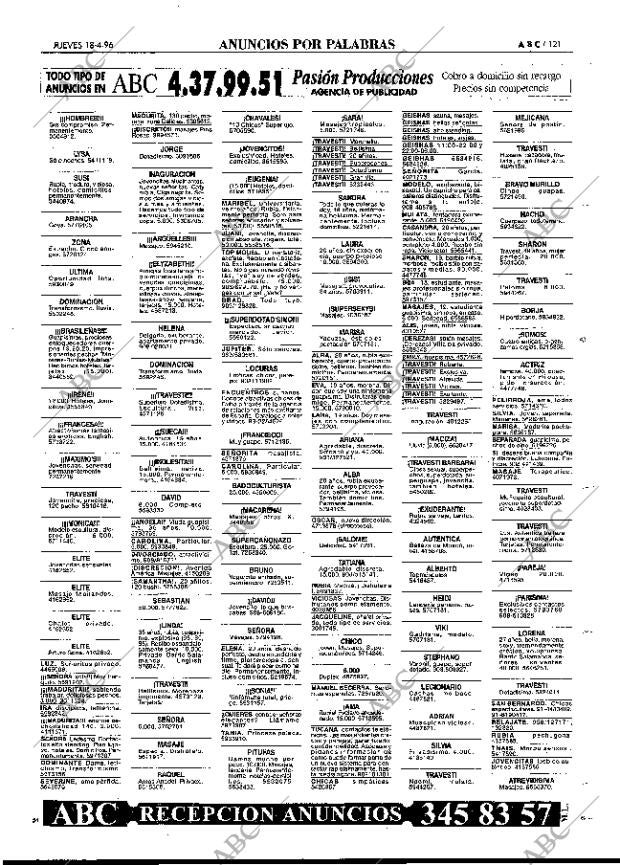 ABC MADRID 18-04-1996 página 121