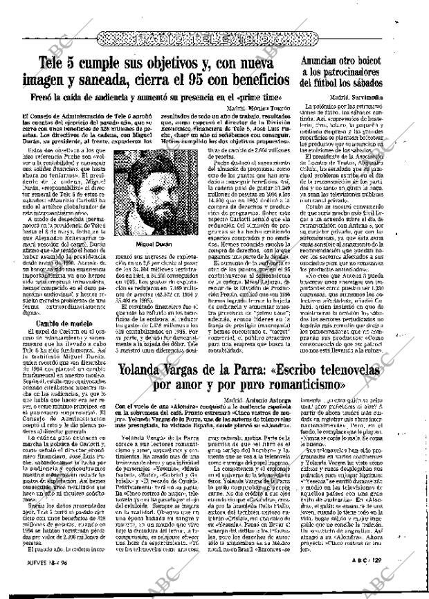 ABC MADRID 18-04-1996 página 129