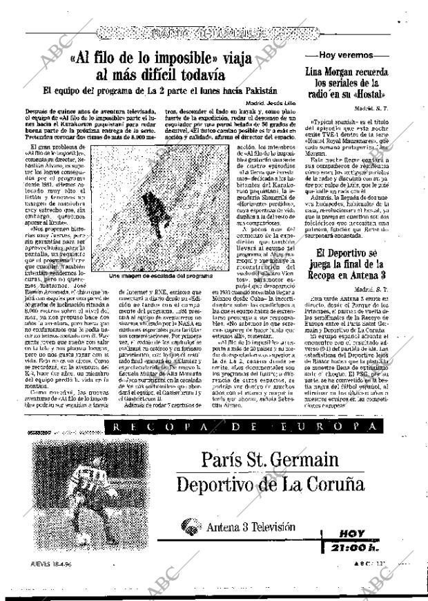 ABC MADRID 18-04-1996 página 131