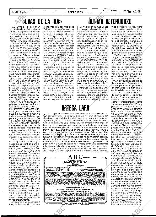 ABC MADRID 18-04-1996 página 15