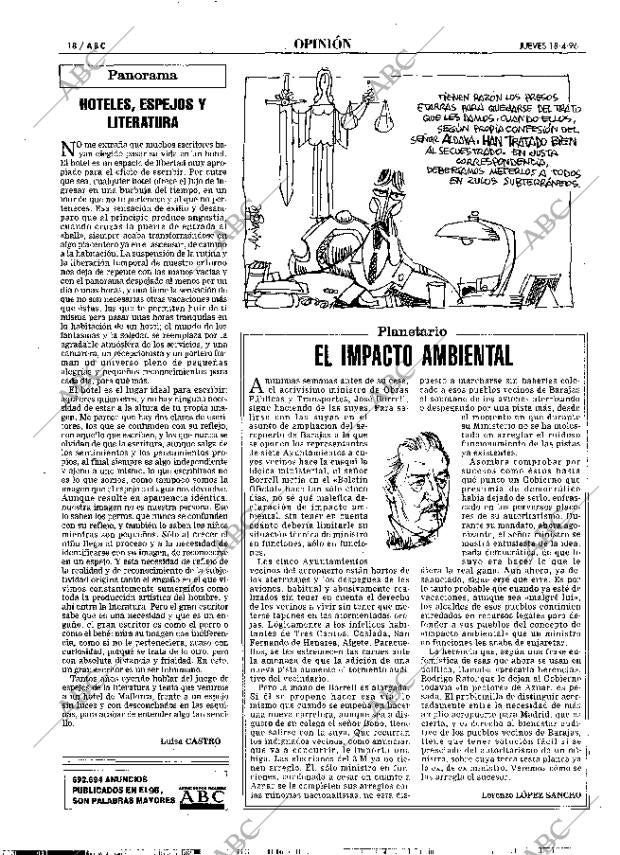ABC MADRID 18-04-1996 página 18