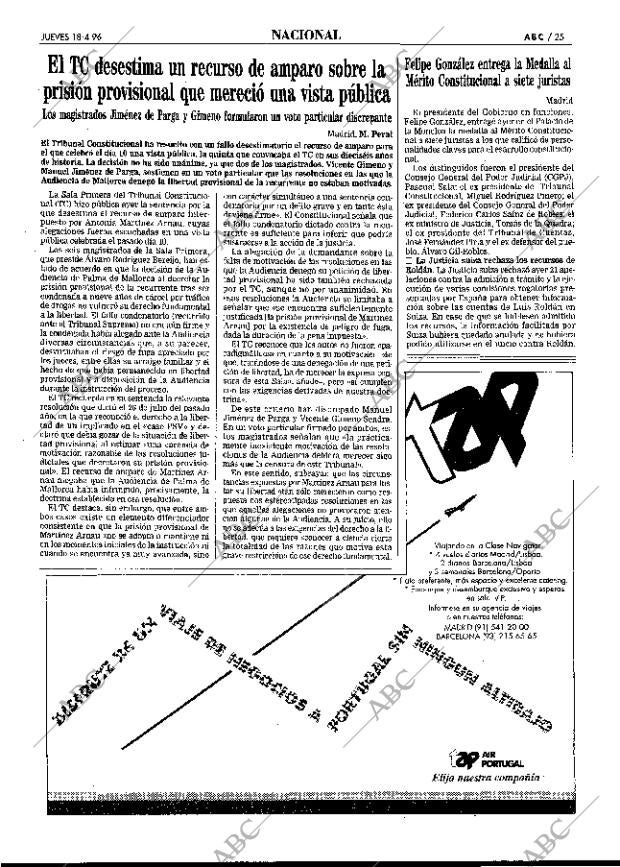 ABC MADRID 18-04-1996 página 25
