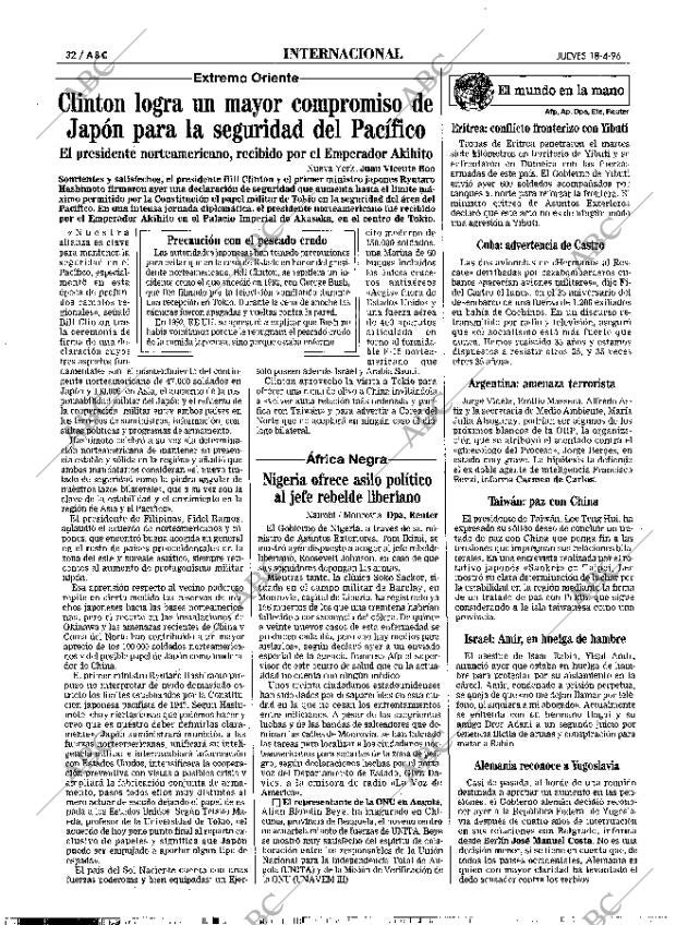 ABC MADRID 18-04-1996 página 32