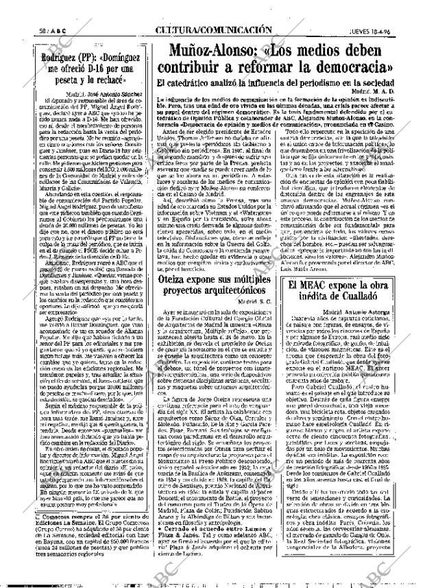 ABC MADRID 18-04-1996 página 58