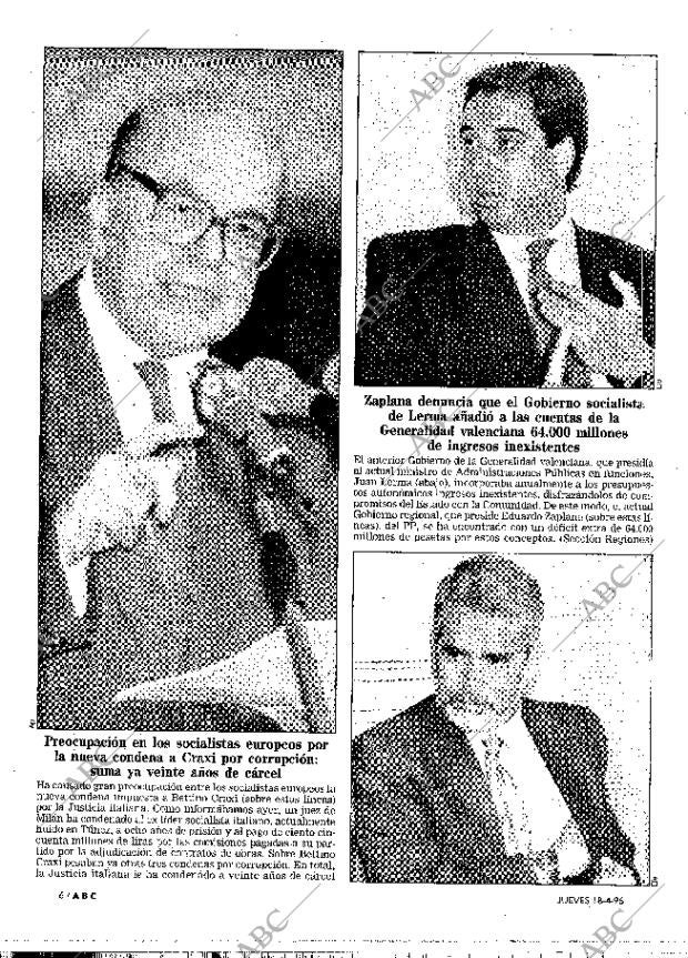 ABC MADRID 18-04-1996 página 6