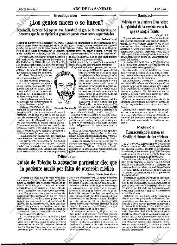 ABC MADRID 18-04-1996 página 61
