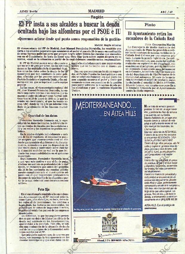 ABC MADRID 18-04-1996 página 69