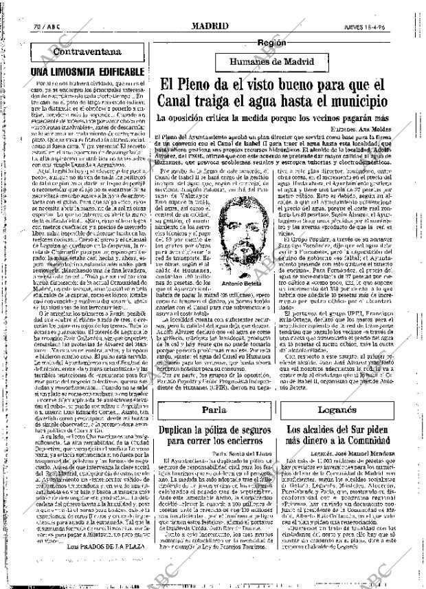 ABC MADRID 18-04-1996 página 70
