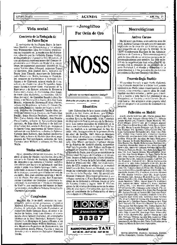 ABC MADRID 18-04-1996 página 71