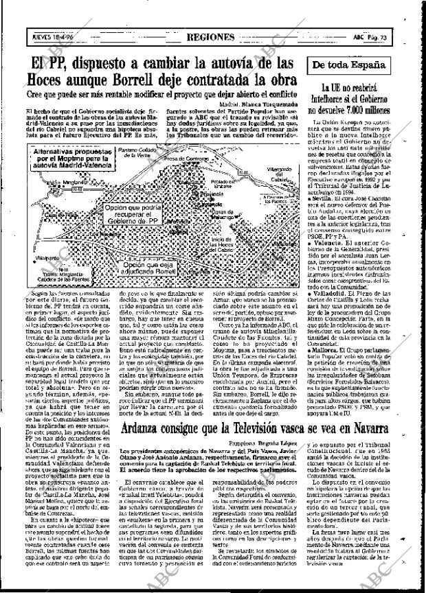 ABC MADRID 18-04-1996 página 73