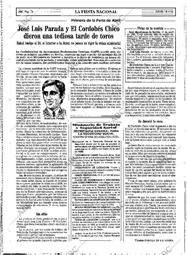 ABC MADRID 18-04-1996 página 76
