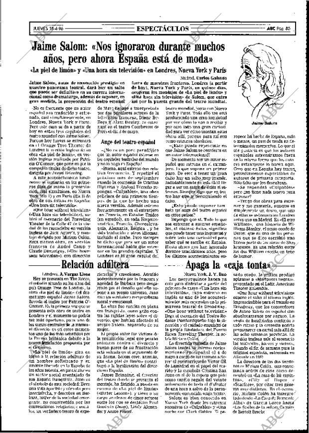 ABC MADRID 18-04-1996 página 85