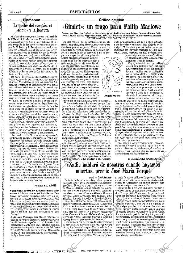 ABC MADRID 18-04-1996 página 86