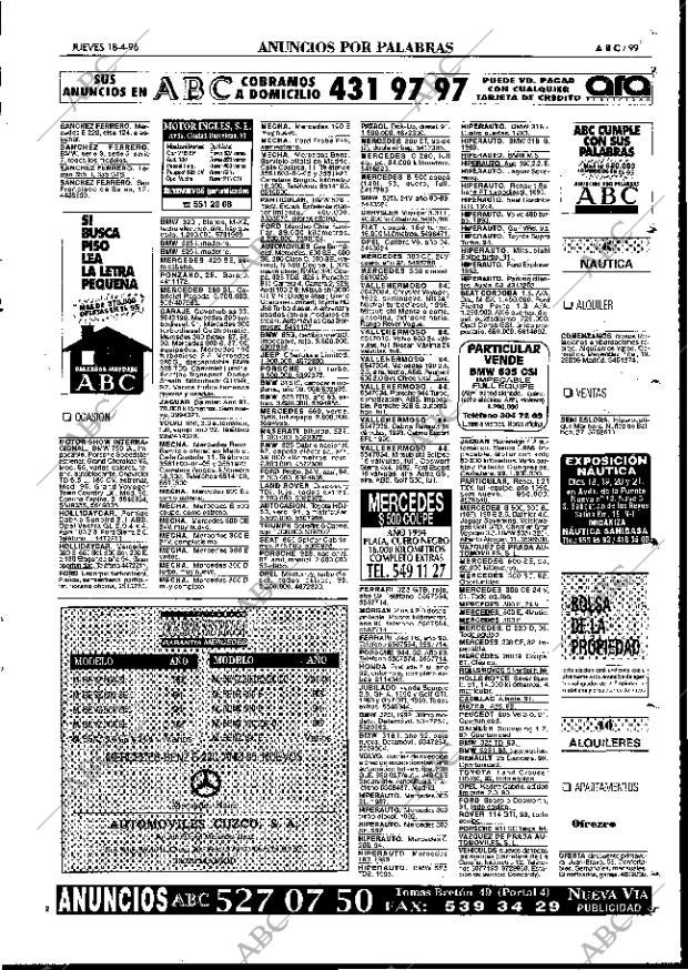 ABC MADRID 18-04-1996 página 99