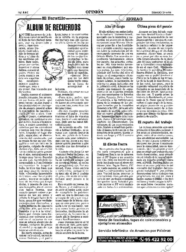 ABC SEVILLA 27-04-1996 página 18
