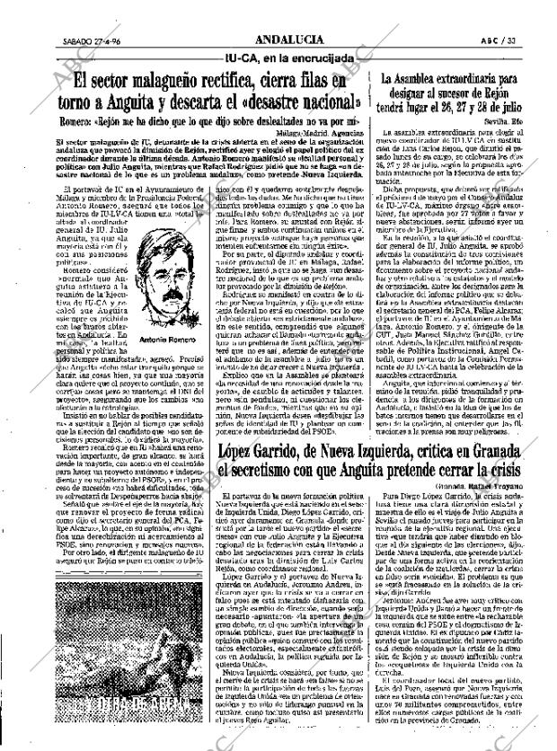 ABC SEVILLA 27-04-1996 página 33
