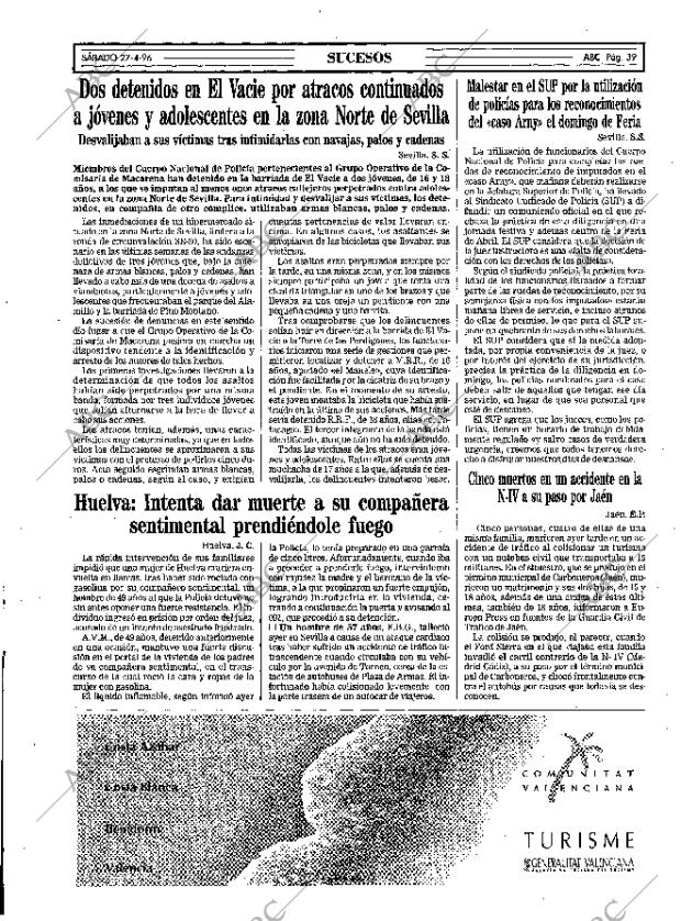 ABC SEVILLA 27-04-1996 página 39