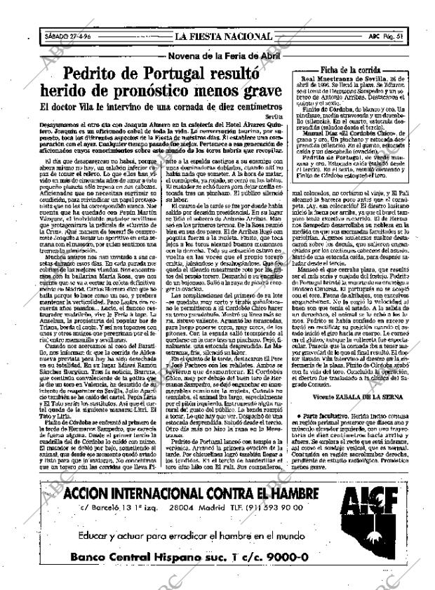 ABC SEVILLA 27-04-1996 página 51