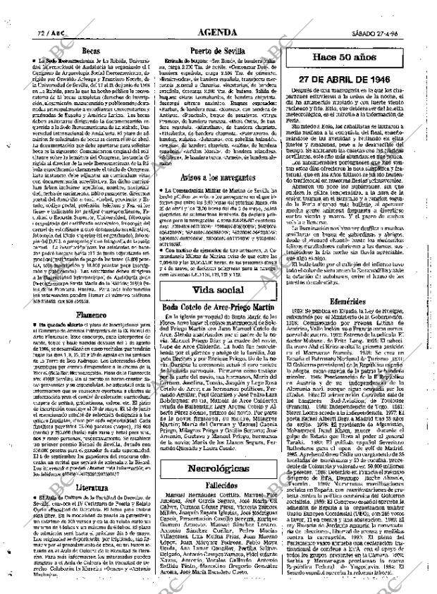 ABC SEVILLA 27-04-1996 página 72