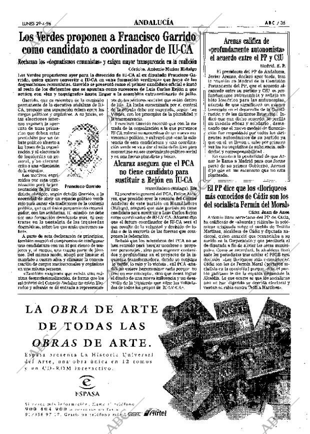 ABC SEVILLA 29-04-1996 página 35