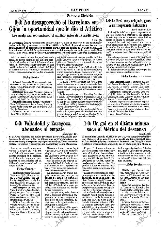 ABC SEVILLA 29-04-1996 página 73