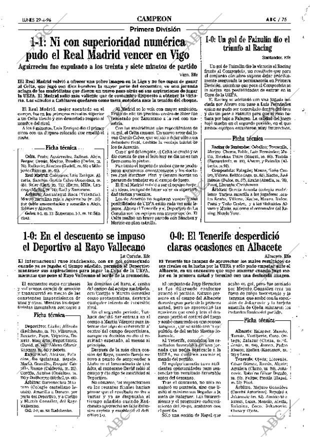ABC SEVILLA 29-04-1996 página 75