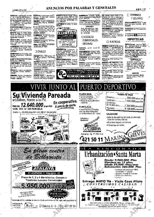 ABC SEVILLA 29-04-1996 página 97
