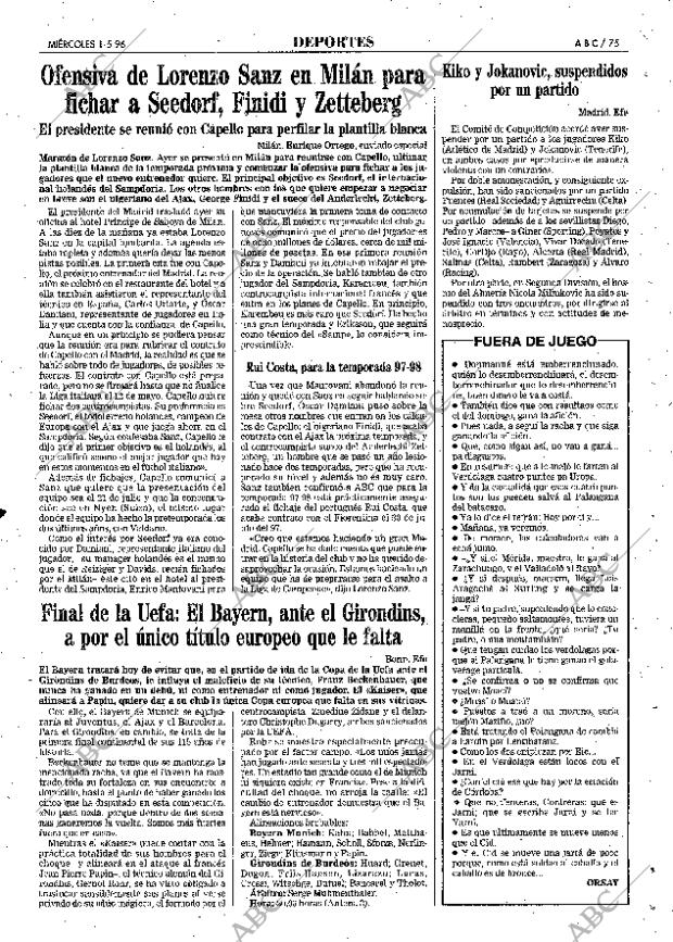 ABC SEVILLA 01-05-1996 página 75