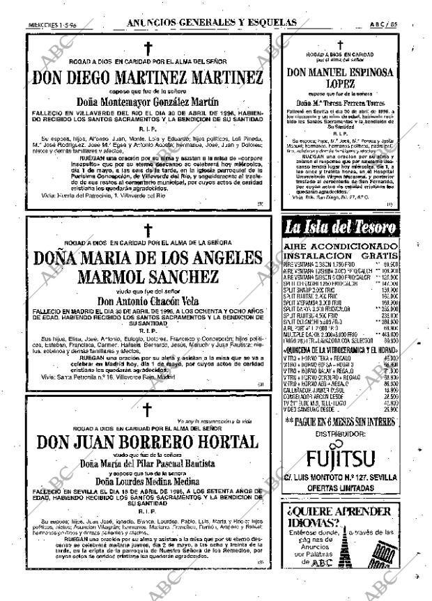 ABC SEVILLA 01-05-1996 página 85