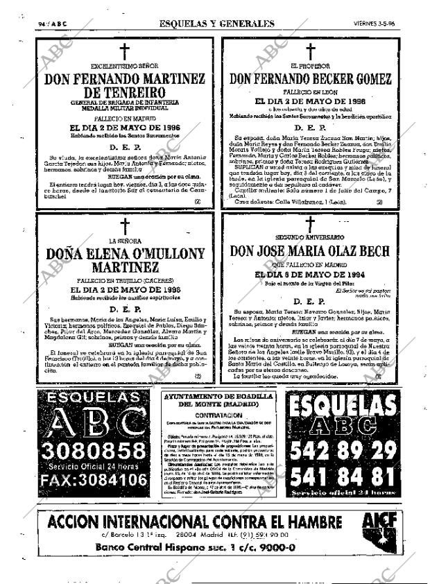 ABC MADRID 03-05-1996 página 94