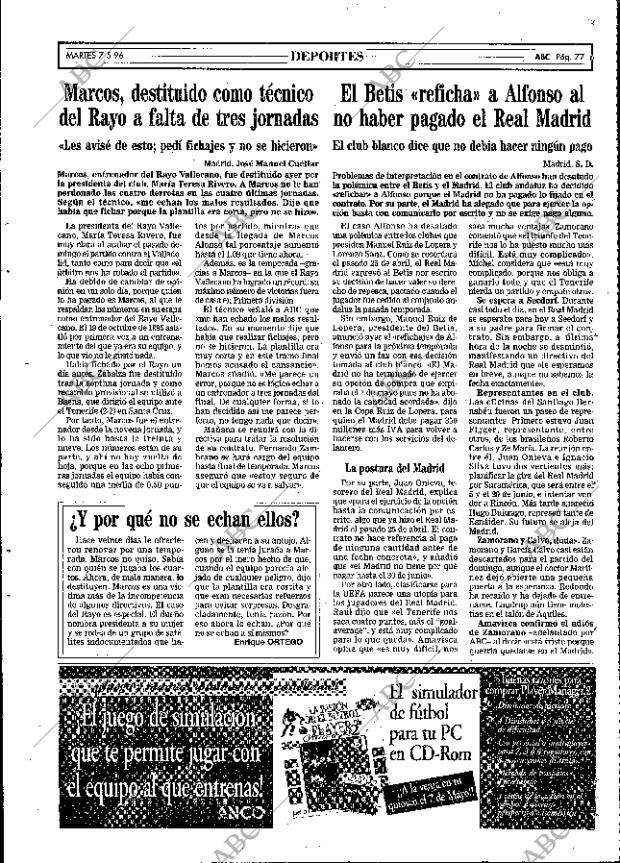 ABC MADRID 07-05-1996 página 77