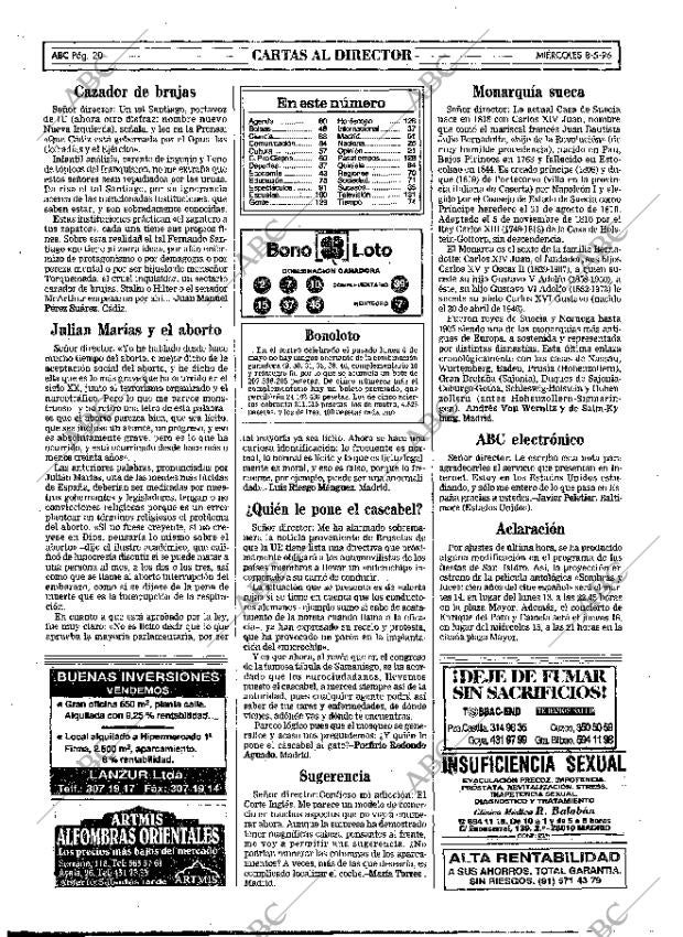 ABC MADRID 08-05-1996 página 20