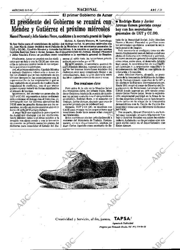 ABC MADRID 08-05-1996 página 31