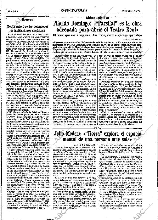 ABC MADRID 08-05-1996 página 92