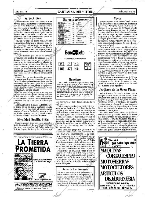ABC SEVILLA 08-05-1996 página 18