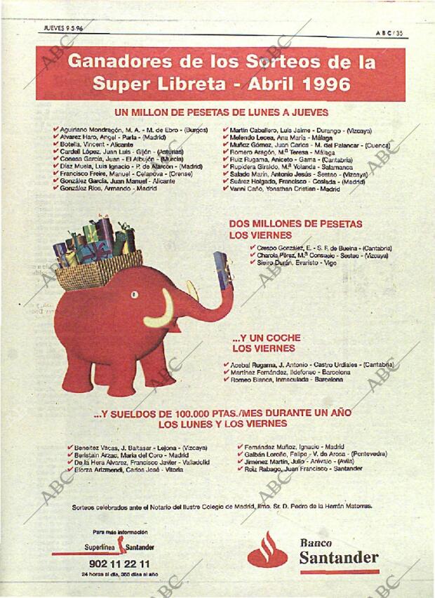 ABC MADRID 09-05-1996 página 35