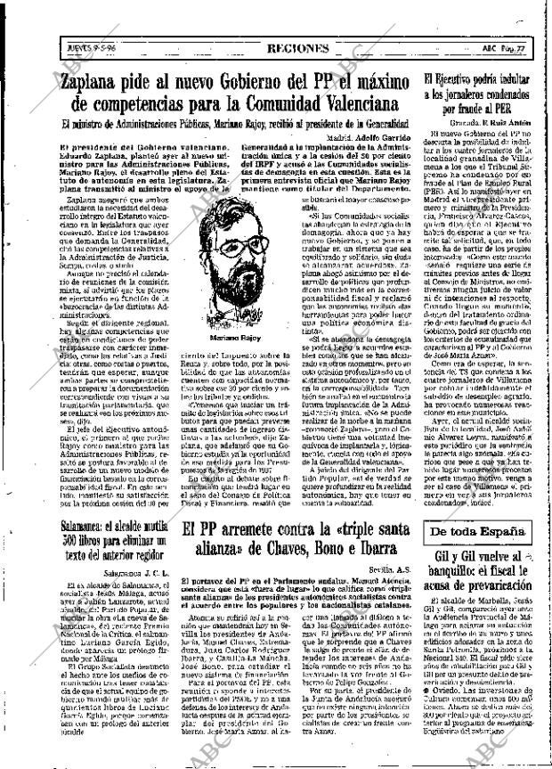 ABC MADRID 09-05-1996 página 77