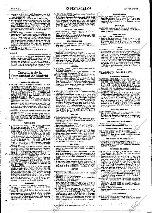 ABC MADRID 09-05-1996 página 96