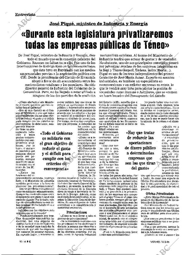 ABC MADRID 10-05-1996 página 10