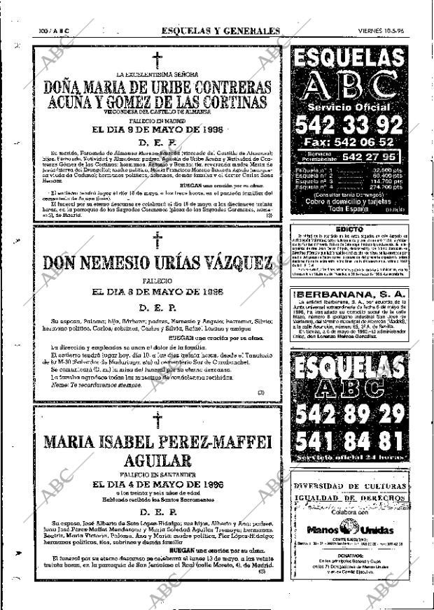 ABC MADRID 10-05-1996 página 100