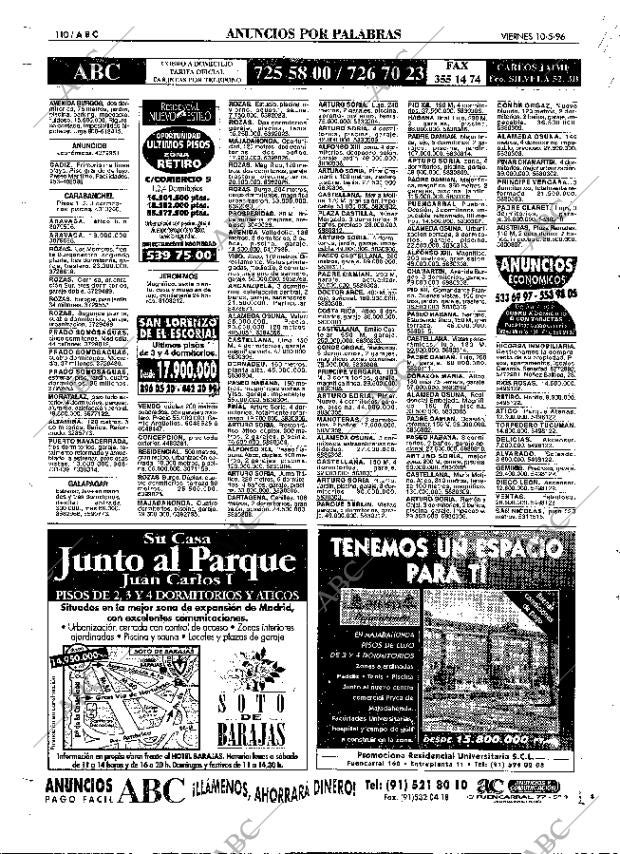 ABC MADRID 10-05-1996 página 110