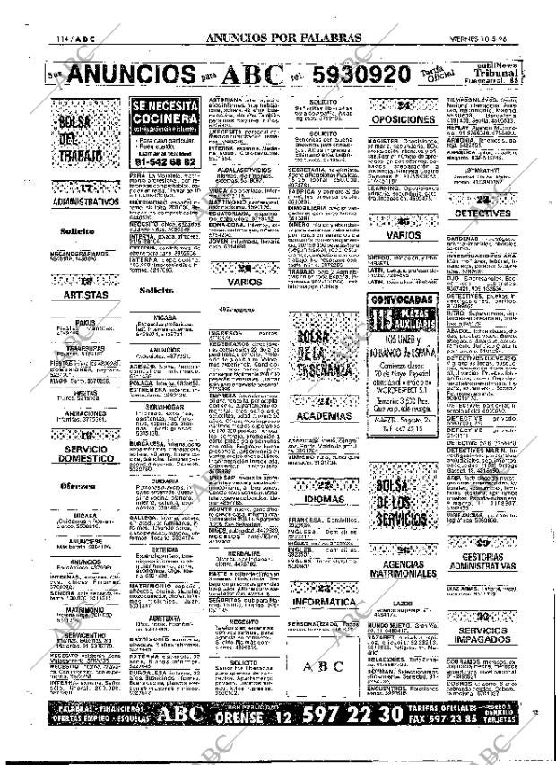 ABC MADRID 10-05-1996 página 114