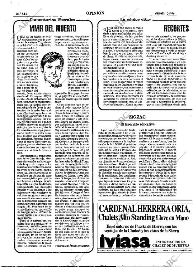ABC MADRID 10-05-1996 página 18