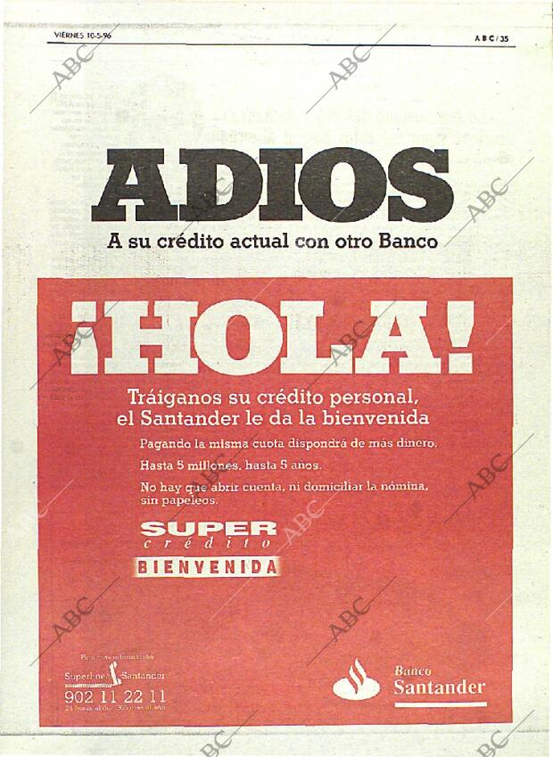 ABC MADRID 10-05-1996 página 35