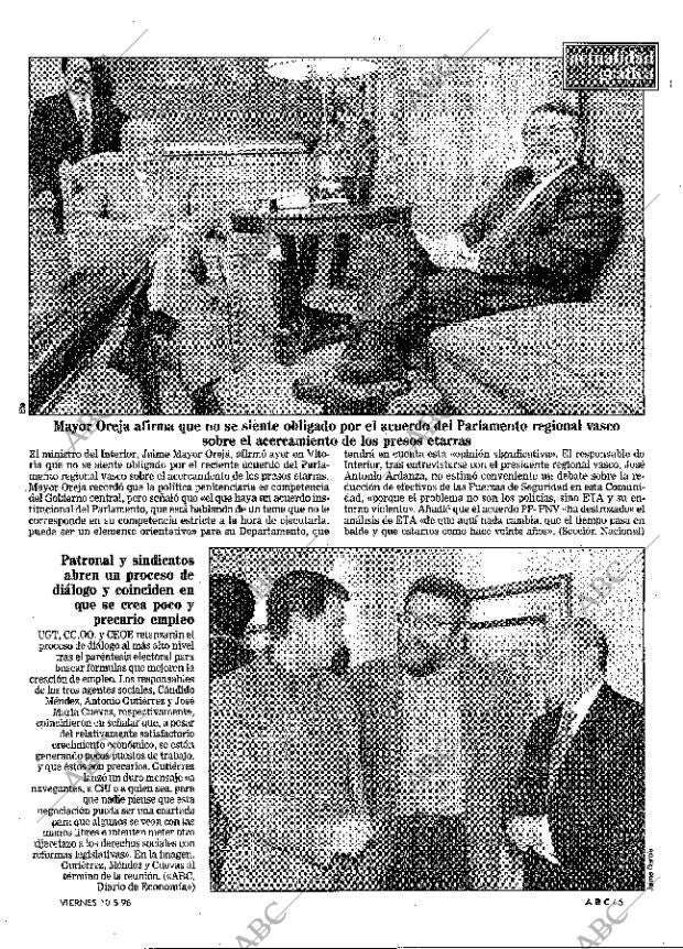 ABC MADRID 10-05-1996 página 5