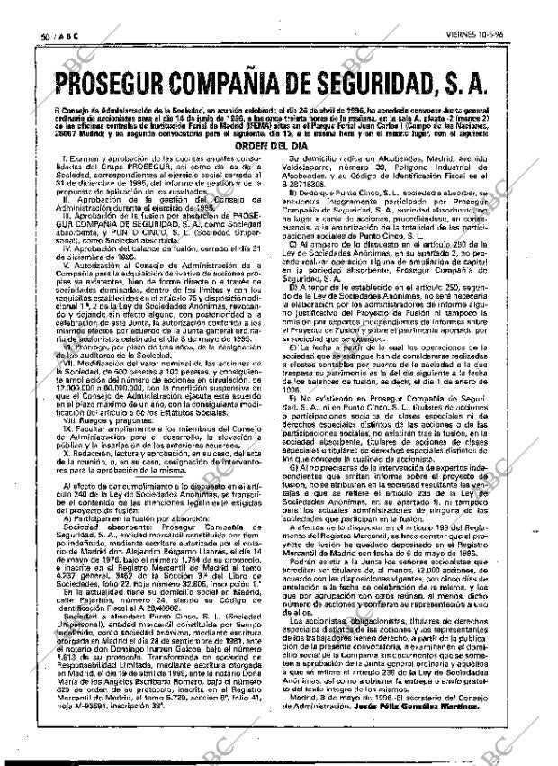 ABC MADRID 10-05-1996 página 50